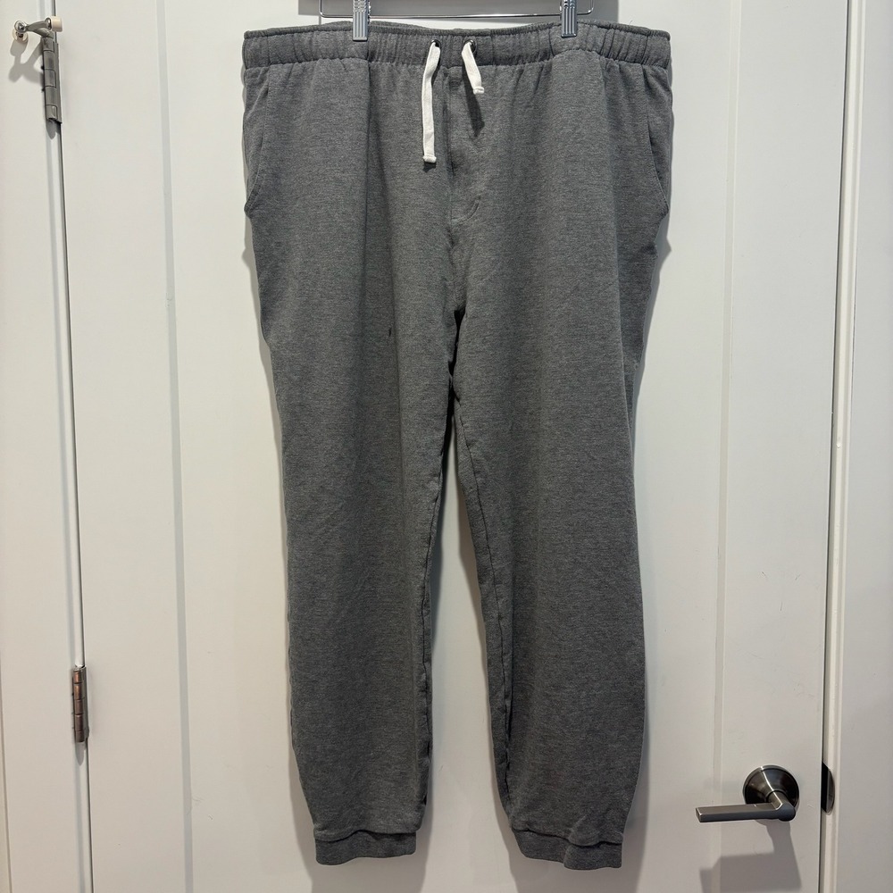 Free‎ Fly Mens Bamboo Fleece Jogger Sweatpants Heather Gray 3XL Drawstring
